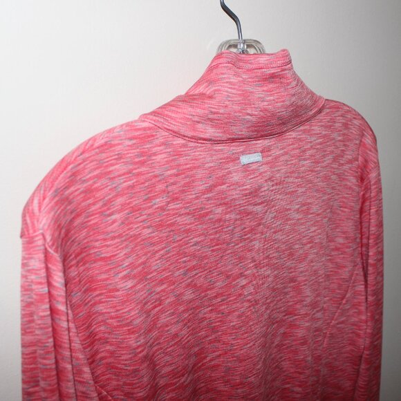 Columbia Outerspaced™ III Full Zip Sweater Top Peach Heathered UPF 50 Omni-Shade - Picture 7 of 8